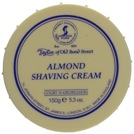 Taylor of Old Bond Street Taylor of Old Bond Street Almond Shaving Cream Bowl 5.3 Ounce Shaving Cream White Smoke