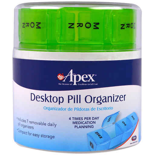 Apex Apex Carex Plastic Desktop Pill Organizer Health & Beauty Lavender