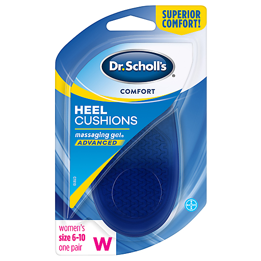 Dr Scholls Dr Scholls Comfort Heel Cushions For Women, Size 6-10, 1 Pair Personal Care White Smoke