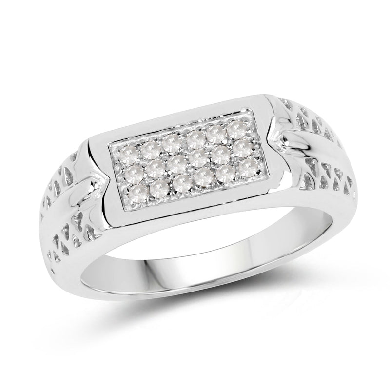 Bids.com 0.27 Carat Genuine White Diamond .925 Sterling Silver Ring Rings White Smoke size 9.00,size 6.00,size 7.00,size 8.00