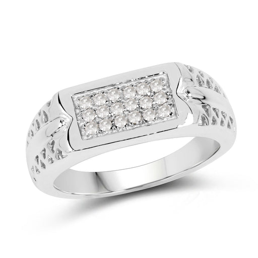 Bids.com 0.27 Carat Genuine White Diamond .925 Sterling Silver Ring Rings White Smoke size 9.00,size 6.00,size 7.00,size 8.00