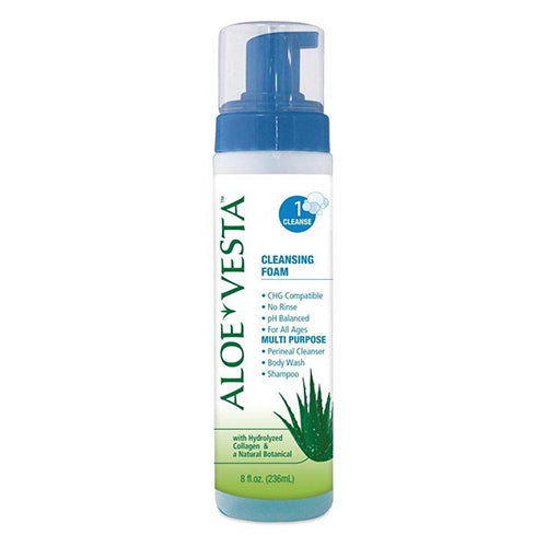 Convatec Ostomy Care Convatec Ostomy Care Vesta Espuma Limpiadora Aloe, Modelo : 325208 - 8 Oz Botella White Smoke