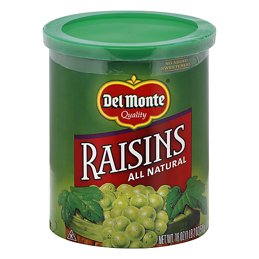 Del Monte Del Monte Raisins 18 Oz Fruits & Vegetables White Smoke