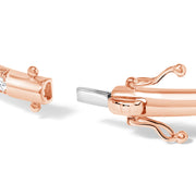 Bids.com 14K Rose Gold 1.00 Cttw Half Eternity Diamond Bangle Bracelet (G-H Color, SI2-I1 Clarity) - 7" Inches Bracelets White Smoke Rose.Gold / 7,White.Gold / 7,Yellow.Gold / 7