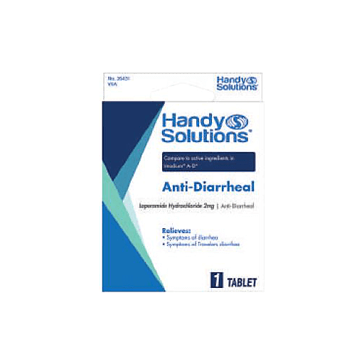 0 Handy Solutions Anti-Diarrheal  2Mg Tablets 6 X 1 Ct Personal Care White Smoke