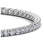 Bids.com Lab Grown Round Diamond Tennis Bracelet in 14k White Gold (6 cctw F/G  VS2/SI1) Bracelets White Smoke 7 / White Gold