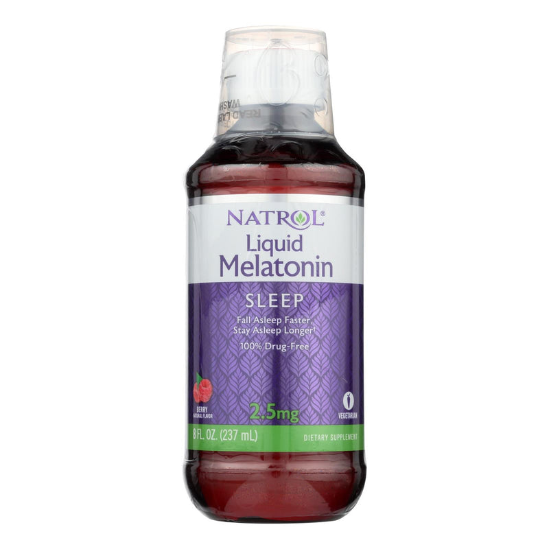 Natrol Natrol® Liquid Sleep – 2.5 mg Melatonin – Berry Flavor 8 Fl oz Vitamins & Supplements White Smoke