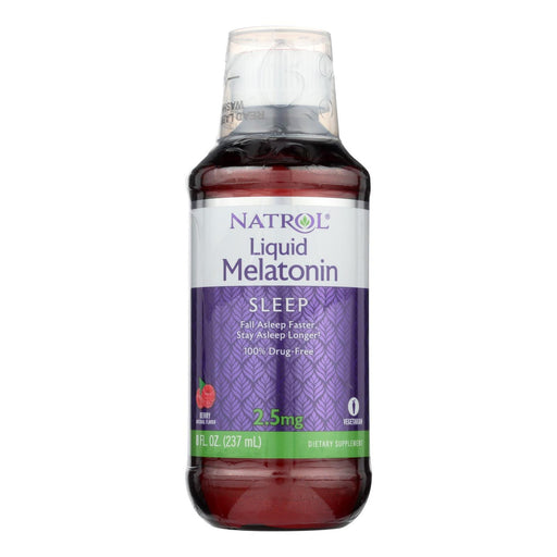 Natrol Natrol® Liquid Sleep – 2.5 mg Melatonin – Berry Flavor 8 Fl oz Vitamins & Supplements White Smoke
