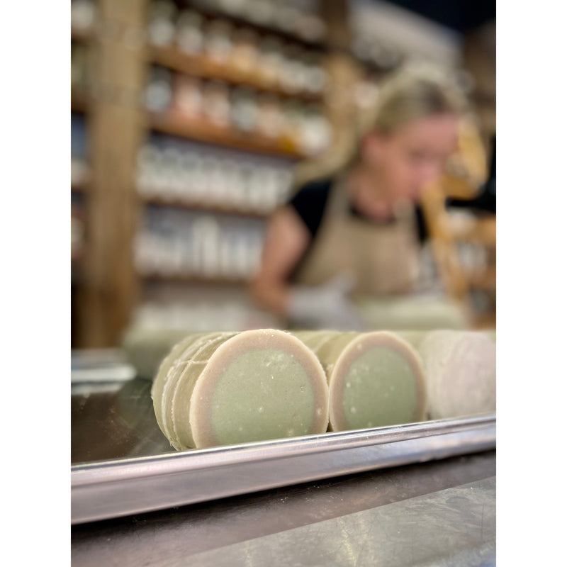MION Artisan Soap Co. Shampoo Bar | Peppermint & Lavender | Apple Cider Vinegar | for oily hair Slate Gray