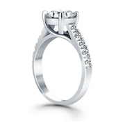 Bids.com 14k White Gold Trellis Diamond Engagement Ring Rings White Smoke 4 / White Gold,4.5 / White Gold,5 / White Gold,5.5 / White Gold,6 / White Gold,6.5 / White Gold,7 / White Gold,7.5 / White Gold,8 / White Gold,8.5 / White Gold,9 / White Gold