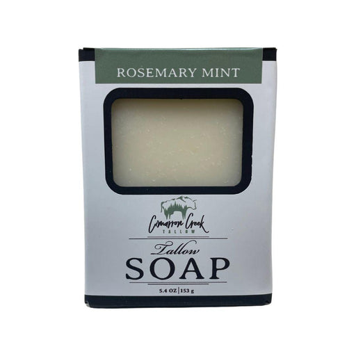 Cimarron Creek Essentials Rosemary Mint Grass-Fed Beef Tallow Soap Bar Soap Dark Gray