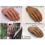 Red Iguana LLC 2.0 Silicone Practice Finger 2.0 Hand Antique White Inessa,April,Liza,Lucy,Analuisa,Evelyn