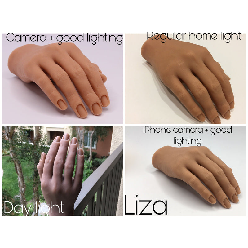 Red Iguana LLC 2.0 Silicone Practice Finger 2.0 Hand Antique White Inessa,April,Liza,Lucy,Analuisa,Evelyn