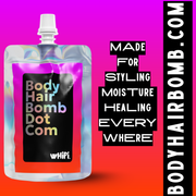 Whipi Co Body Hair Bomb Dot Com- Everything Cream Black 5 oz,1 oz
