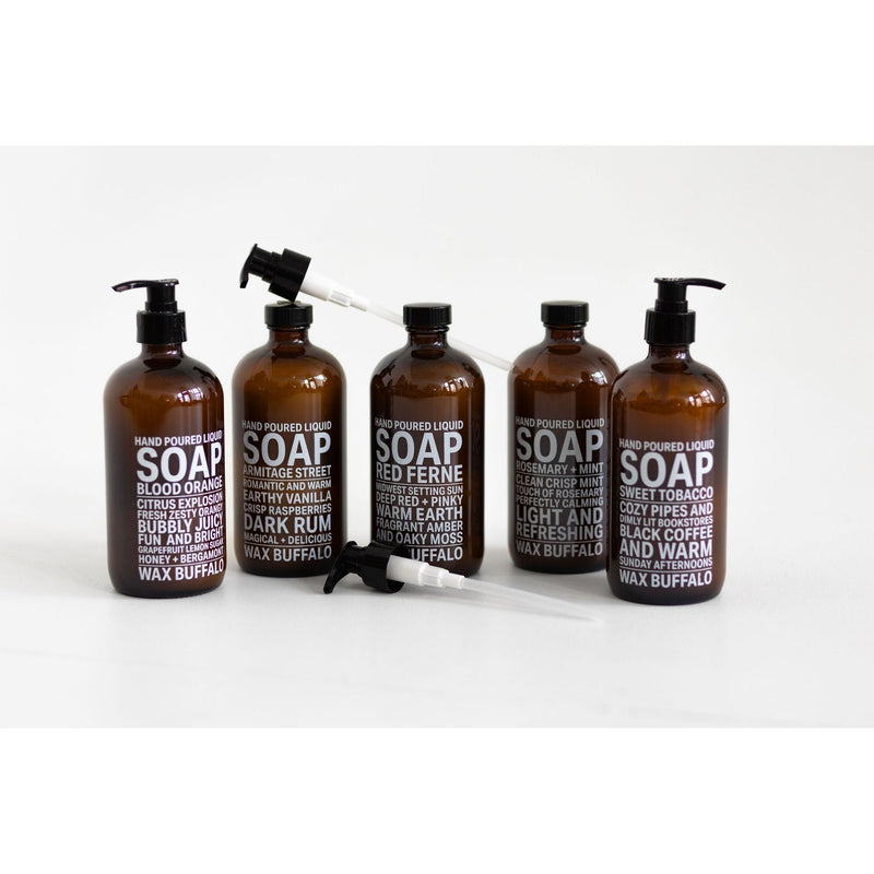 Wax Buffalo Red Ferne Candles Dark Slate Gray Liquid Soap