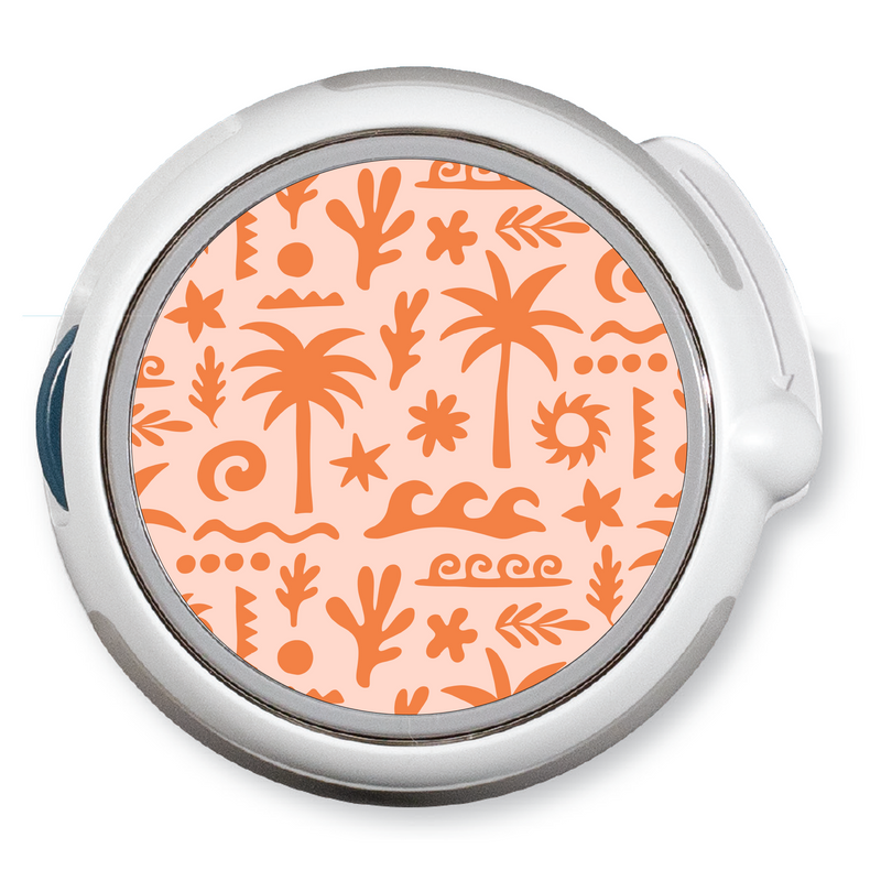 Peelz Terracotta Tides twiist™ Automated Insulin Delivery System Stickers - Pump Peelz Peelz/Stickers White Smoke