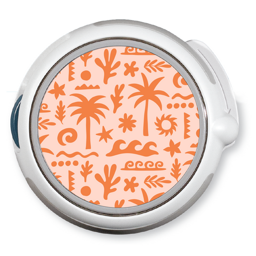 Peelz Terracotta Tides twiist™ Automated Insulin Delivery System Stickers - Pump Peelz Peelz/Stickers White Smoke