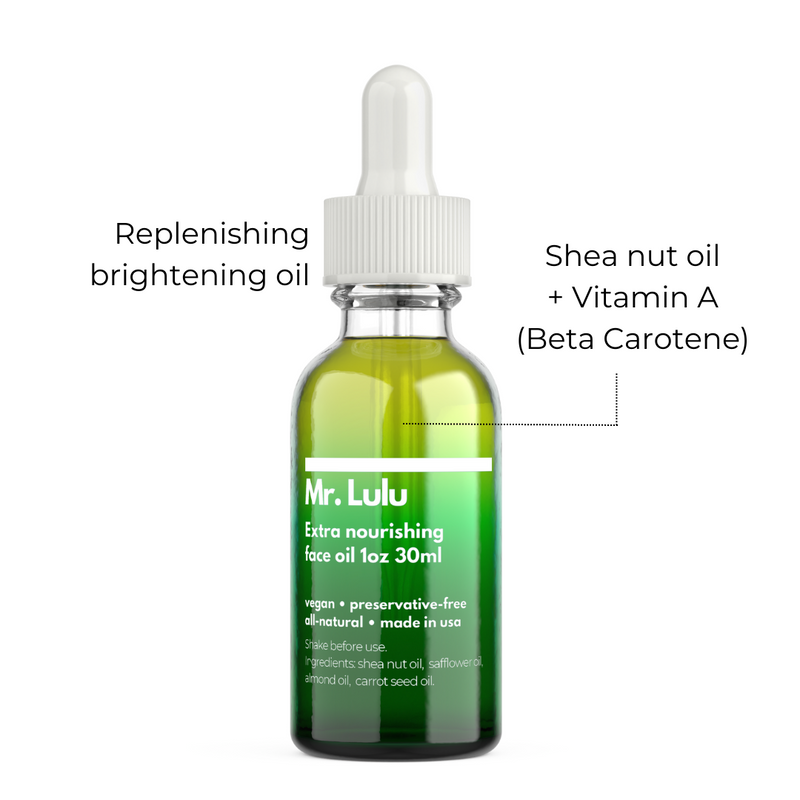 Mr. Lulu Skincare Extra Nourishing Face Oil White Smoke SINGLE,2-PACK Save 5%