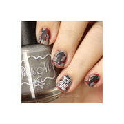 UberChic Beauty Zombie Love-02 Stamping Plate Rosy Brown