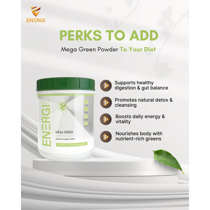 Energi Nutrition Mega Greens - Powder Supplement Lavender