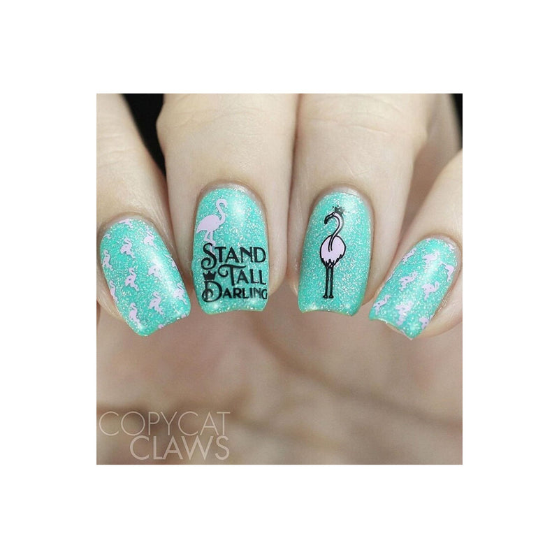 UberChic Beauty Beach Please Stamping Plate Rosy Brown