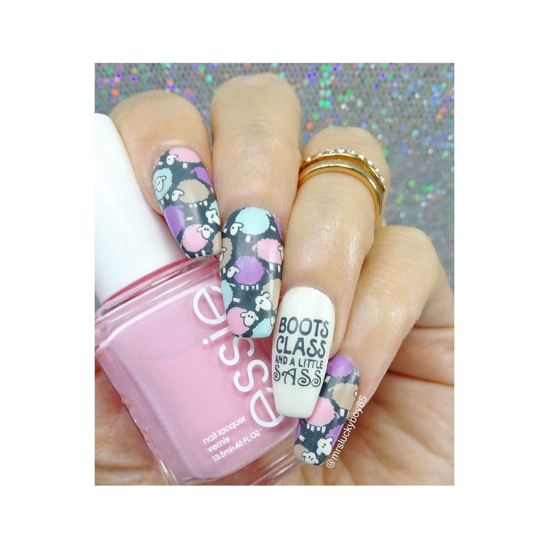 UberChic Beauty Farm Fresh Stamping Plate Gray