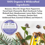 COLEHERBALS LLC 06 - Dr. Cole's Organic Digestive Support Herbal Balm Herbal White Smoke