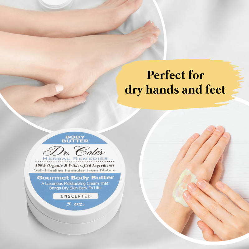 COLEHERBALS LLC 33 - Dr. Cole's Gourmet Body Butter - Unscented Herbal Lavender