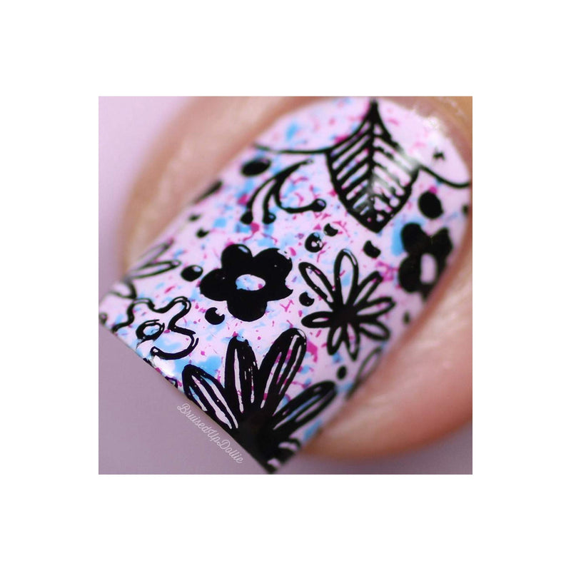 UberChic Beauty Collection 27 Stamping Plate Dark Gray