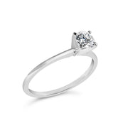 Bids.com 14K White Gold 1/2 Cttw Round Lab Grown Diamond 4 Prong Solitaire Engagement Ring (F-G Color, VS2-SI1 Clarity) - Size 7 Rings White Smoke 7 / White.Gold,9 / White.Gold,6 / White.Gold,8 / White.Gold,5 / White.Gold