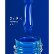 nbmsupply DARK STAMPING POLISH BLUE №10, 8 ML S010 Midnight Blue