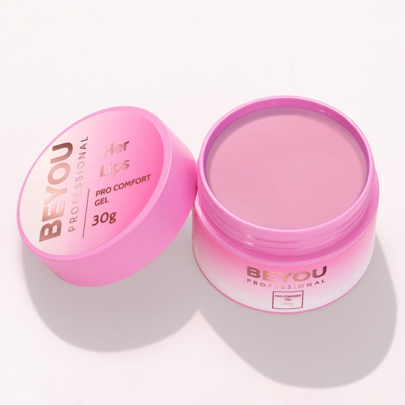 nbmsupply BEYOU Professional Pro Comfort Gel 30ml Misty Rose Clear,Caramel Mist,Coconut,EstetiKa,Love Code,Lover,Milky Sky,Old Money,Soft Roze,Berry Mousse,Better than Chocolate,Blush,Bubble Tea,Cacao,Dove,Drunk Barbie,Extra Crystal,Her Lips,Luxe,Martini,April in Paris,Pink Martini,Pink Prosseco,Pina Colada,Sky Lou