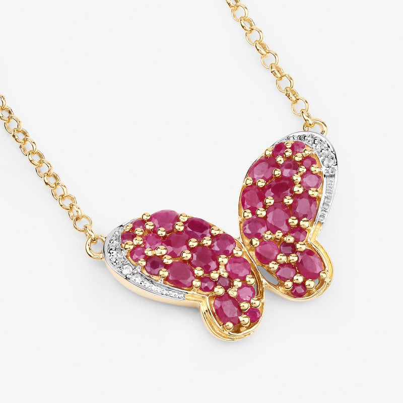 Bids.com 4.15 Carat Genuine Ruby and White Zircon .925 Sterling Silver Pendant Pendants White Smoke