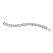 Bids.com 14k White Gold Faceted Panther Link Chain Bracelet Bracelets White Smoke 7.25 / White Gold,8 / White Gold
