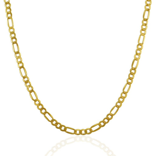 Bids.com 3.5mm 14k Yellow Gold Lite Figaro Chain Necklaces White Smoke 18 / Yellow Gold,20 / Yellow Gold,24 / Yellow Gold