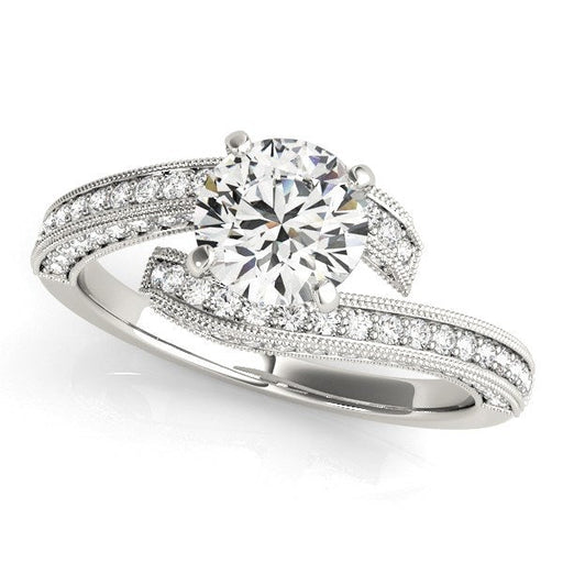 Bids.com 14k White Gold Round Diamond Bypass Style Engagement Ring (1 1/2 cttw) Rings White Smoke 3 / White Gold,3.5 / White Gold,4 / White Gold,4.5 / White Gold,5 / White Gold,5.5 / White Gold,6 / White Gold,6.5 / White Gold,7 / White Gold,7.5 / White Gold,8 / White Gold,8.5 / White Gold,9 / White Gold