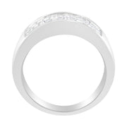 Bids.com 14K White Gold Princess and Baguette-cut Diamond Ring (1.0 Cttw, H-I Color, VS2-SI1 Clarity) - Size 6 Rings White Smoke 7 / White.Gold,6 / White.Gold