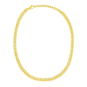 Bids.com 14k Yellow Gold Cuban Chain Choker Necklace Necklaces White Smoke 16 / Yellow Gold
