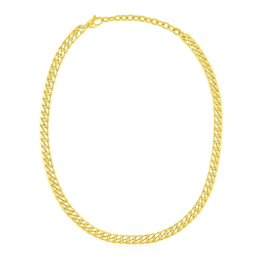Bids.com 14k Yellow Gold Cuban Chain Choker Necklace Necklaces White Smoke 16 / Yellow Gold