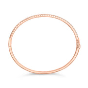 Bids.com 14K Rose Gold 1.00 Cttw Half Eternity Diamond Bangle Bracelet (G-H Color, SI2-I1 Clarity) - 7" Inches Bracelets White Smoke Rose.Gold / 7,White.Gold / 7,Yellow.Gold / 7