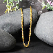 Bids.com 2.7mm 14k Yellow Gold Lite Diamond Cut Round Franco Chain Necklaces Black 18 / Yellow Gold,20 / Yellow Gold,24 / Yellow Gold