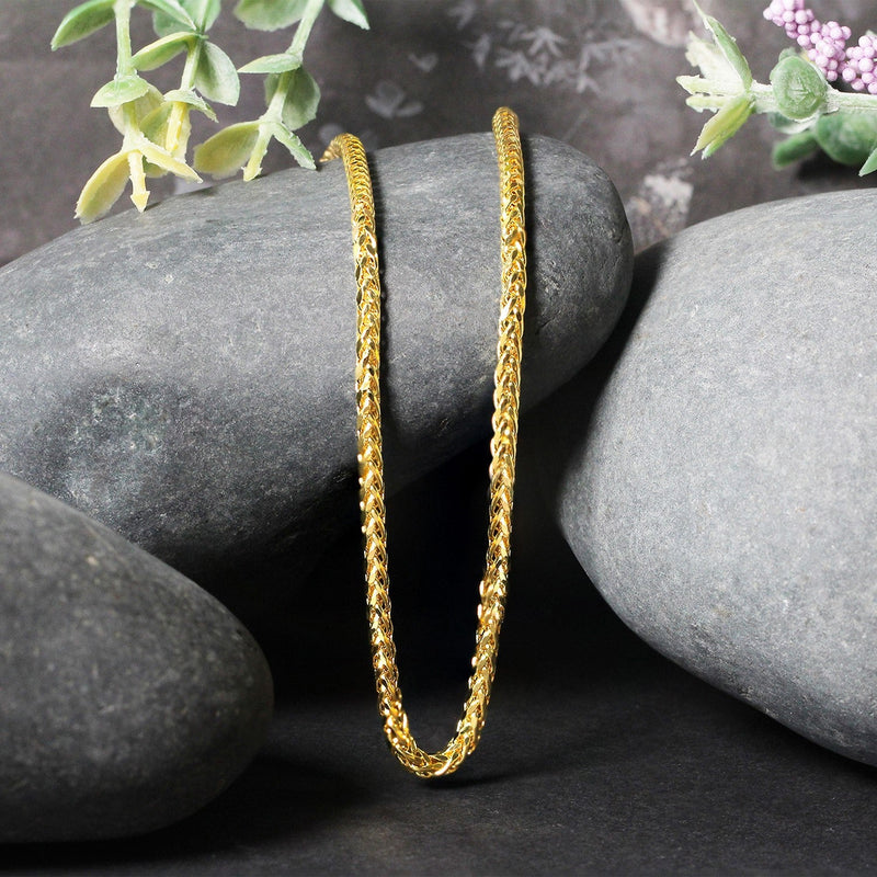 Bids.com 2.7mm 14k Yellow Gold Lite Diamond Cut Round Franco Chain Necklaces Black 18 / Yellow Gold,20 / Yellow Gold,24 / Yellow Gold