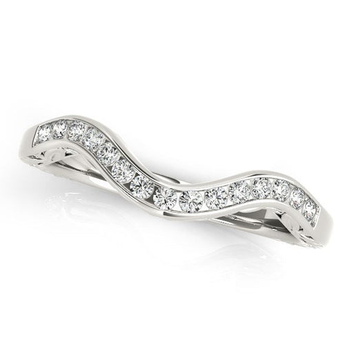 Bids.com 14k White Gold Curved Diamond Wedding Ring (1/10 cttw) Rings White Smoke 3 / White Gold,3.5 / White Gold,4 / White Gold,4.5 / White Gold,5 / White Gold,5.5 / White Gold,6 / White Gold,6.5 / White Gold,7 / White Gold,7.5 / White Gold,8 / White Gold,8.5 / White Gold,9 / White Gold