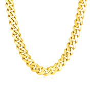 Bids.com 14k Yellow Gold Polished Miami Cuban Chain Necklace Necklaces White Smoke 24 / Yellow Gold