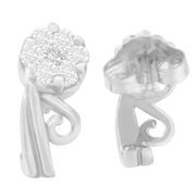 Bids.com 14K White Gold 1/2 cttw Round Cut Diamond Earrings (H-I, I1-I2) Earrings White Smoke White.Gold / 0.5