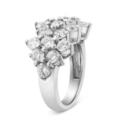 Bids.com 14K White Gold 4.0 Cttw Diamond Multi Row Scatter Band Ring (I-J Color, I1-I2 Clarity) - Size 7 Rings White Smoke 7 / White.Gold,9 / White.Gold,6 / White.Gold,8 / White.Gold