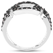 Bids.com 0.32 Carat Genuine Champagne Diamond .925 Sterling Silver Ring Rings White Smoke size 6.00,size 7.00,size 8.00,size 9.00