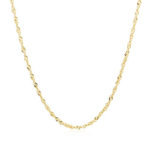 Bids.com 14k Yellow Gold Singapore Chain 1.5mm Necklaces White Smoke 16 / Yellow Gold,18 / Yellow Gold,20 / Yellow Gold,24 / Yellow Gold