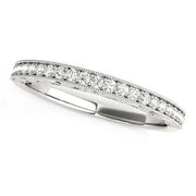 Bids.com 14k White Gold Milgrain Bordered Round Diamond Wedding Band (1/6 cttw) Rings White Smoke 3 / White Gold,3.5 / White Gold,4 / White Gold,4.5 / White Gold,5 / White Gold,5.5 / White Gold,6 / White Gold,6.5 / White Gold,7 / White Gold,7.5 / White Gold,8 / White Gold,8.5 / White Gold,9 / White Gold