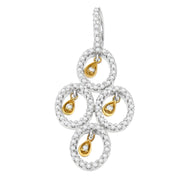 Bids.com 14K Two- Toned Gold 2/5 cttw Round Diamond Pendant Necklace (H-I, I1-I2) Necklaces White Smoke YellowWhite.Gold / 18